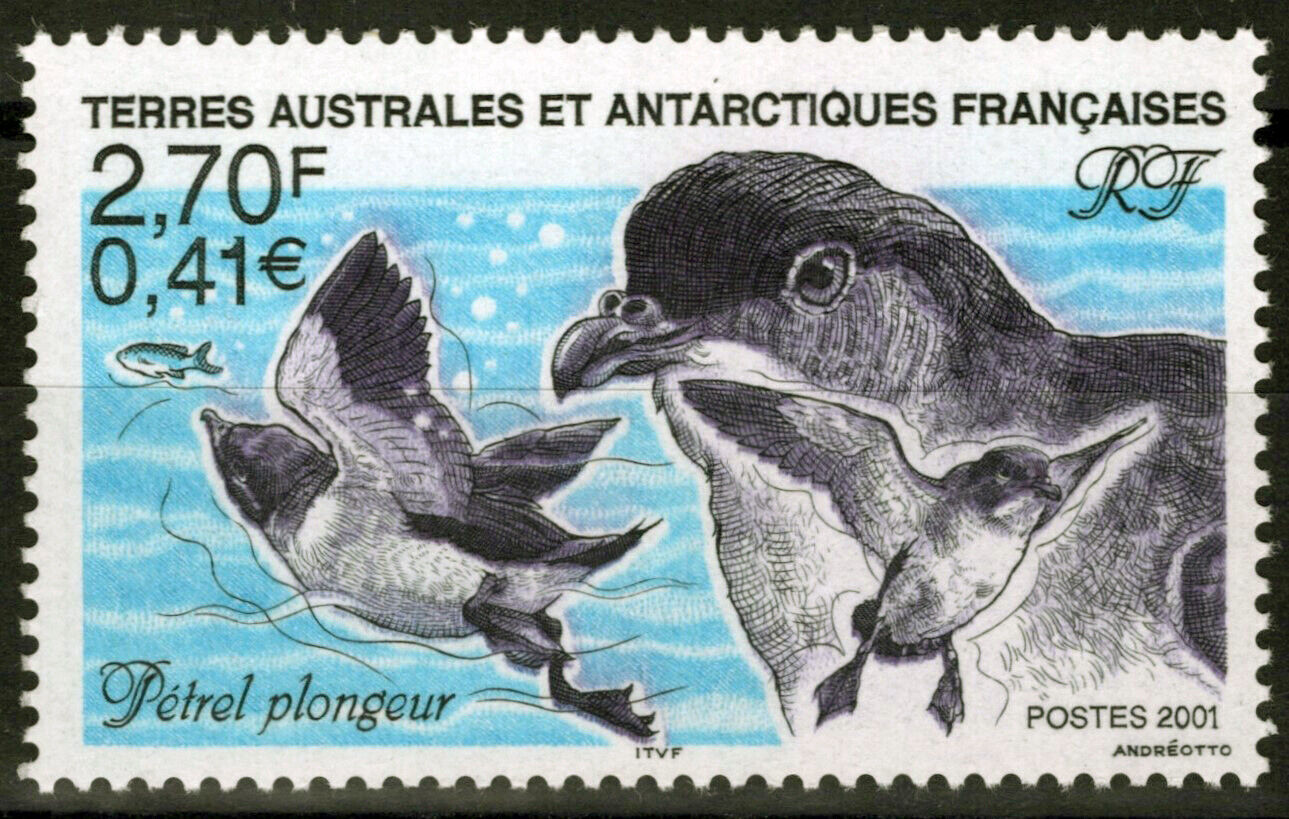 ZAYIX FSAT TAAF 280 MNH Birds Petrel Wild Life Polar Antarctic 060823S160