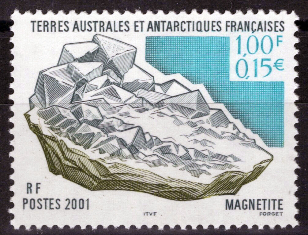 ZAYIX FSAT TAAF 279 MNH Mineral Magnetite Mineralogy Polar Antarctic 060823S159