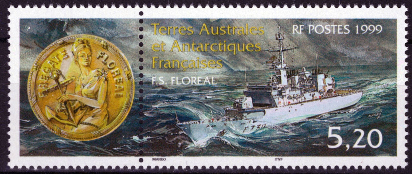 FSAT TAAF 250 MNH Ships F.S. Floreal Frigate Polar Antarctic 060823S149