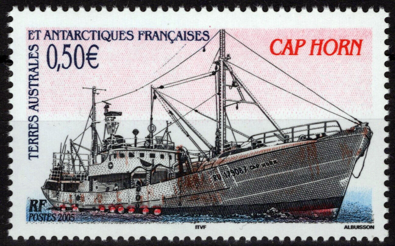 FSAT TAAF 347 MNH Ship Cap Horn Transportation Antarctic Polar 060823S198M