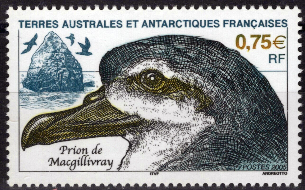 FSAT TAAF 349 MNH Birds Macgillivay's Prion Antarctic Polar 060823S200M