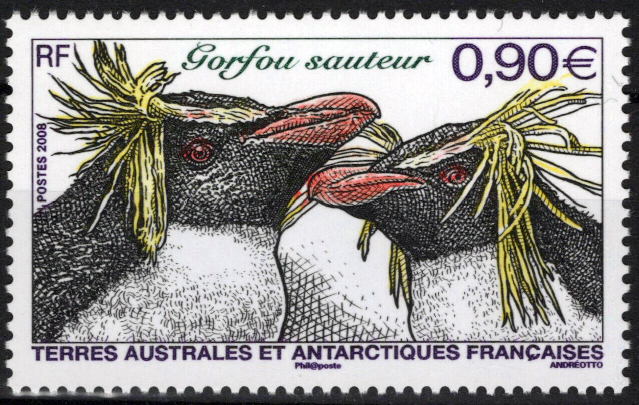 ZAYIX FSAT TAAF 400 MNH Rockhopper Penguins Birds Antarctic Polar 061923S29
