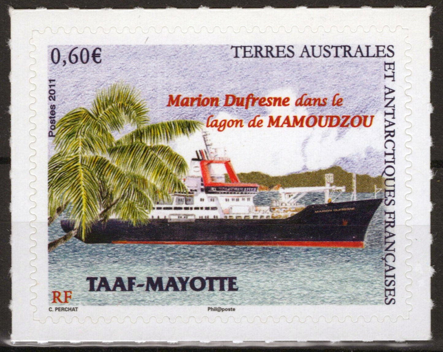 ZAYIX FSAT TAAF 453 MNH Self-Adhesive Ships Marion Dufresne Polar 061923S63