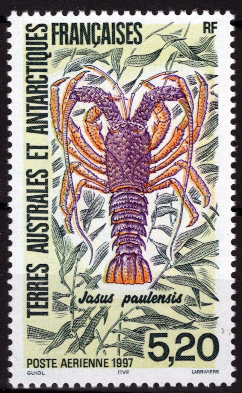 FSAT TAAF C140 MNH Air Post Marine Life Lobster Antarctic 061923S112M