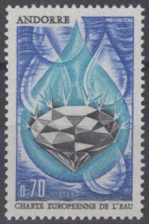 ZAYIX French Andorra 191 MNH Diamond Geology Industry 071823S67M