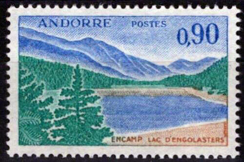 ZAYIX French Andorra 166A MNH Landscapes Pond of Engolasters 071823S72M