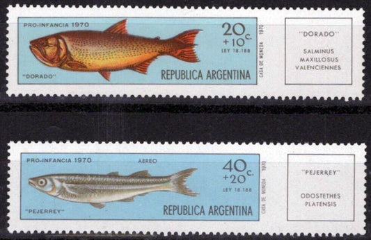 ZAYIX Argentina B54, CB42 MNH Semi-Postal Fish 090823S42