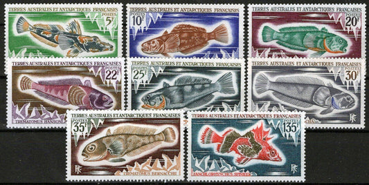 FSAT TAAF 37-44 MNH Ice Fish Antarctic Polar Marine Life ZAYIX FSA-S0047M