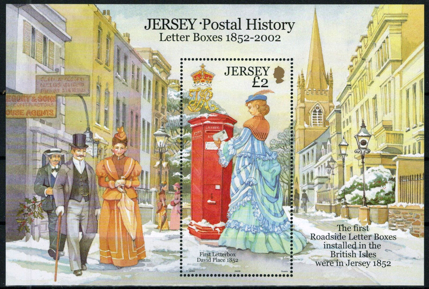 Jersey 1062 MNH First Letter Boxes David Place Postal Service 0920223SM28M