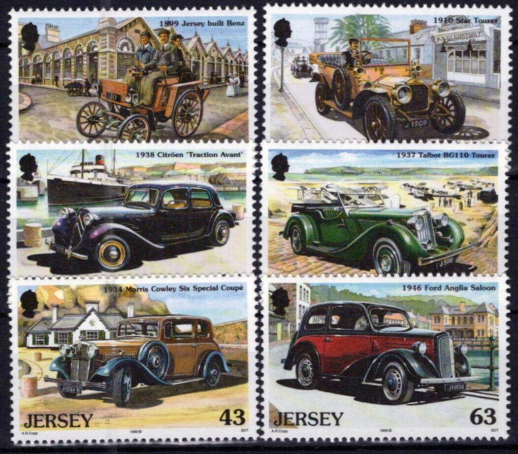 Jersey 903-908 MNH Classic Cars Automobiles Transportation 0920223SM15M