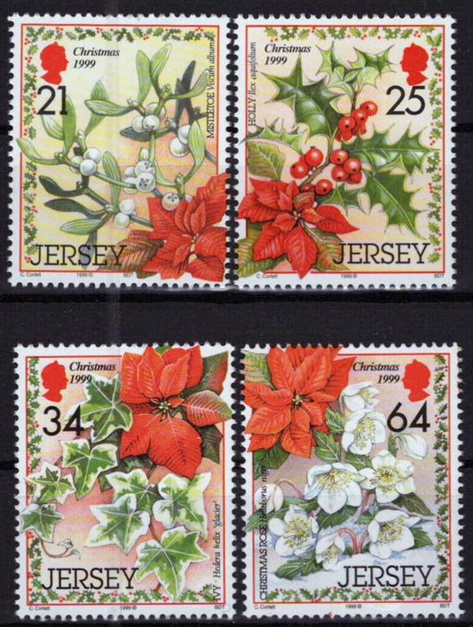 ZAYIX Jersey 929-932 MNH Christmas Flowers Plants 0920223SM18M