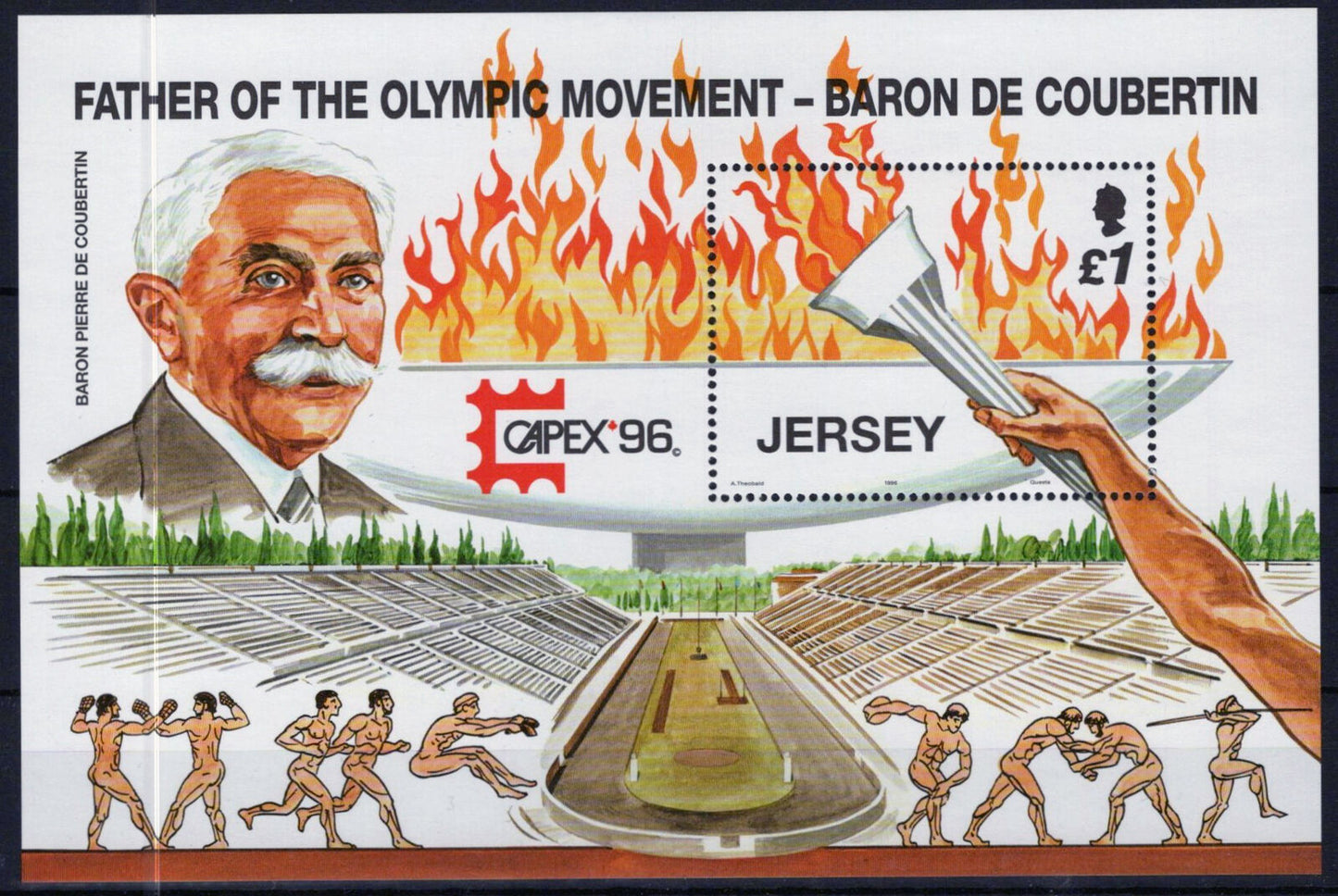 Jersey 760 MNH Olympics Torch Flame Sports 0920223SM08