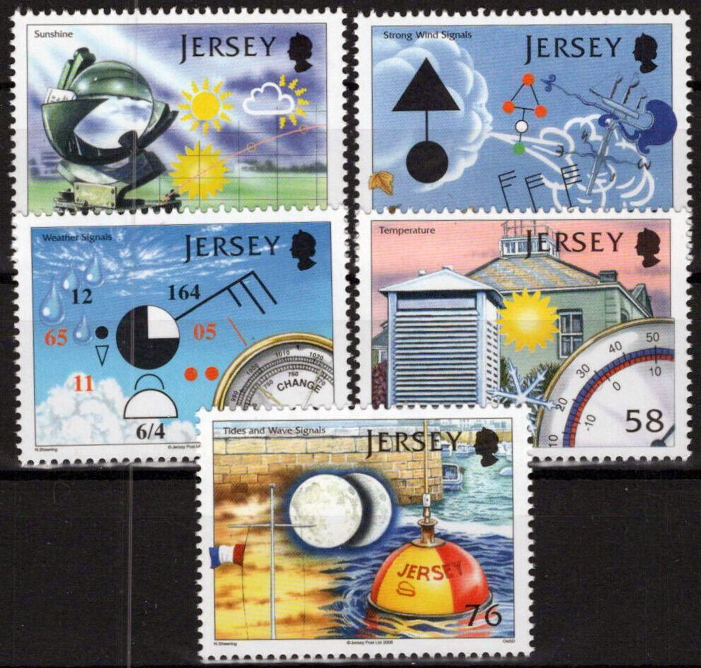 Jersey 1297-1301 MNH Meteorology Weather Barometer 092023SM69M