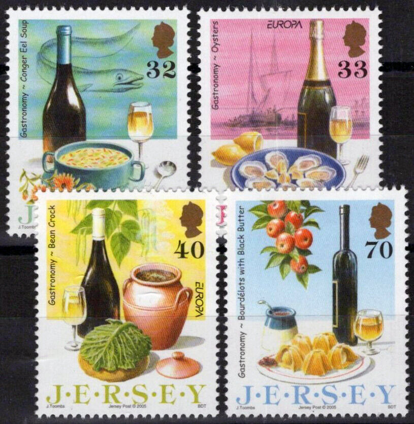Jersey 1152-1155 MNH Food Gastronomy 092023S39M