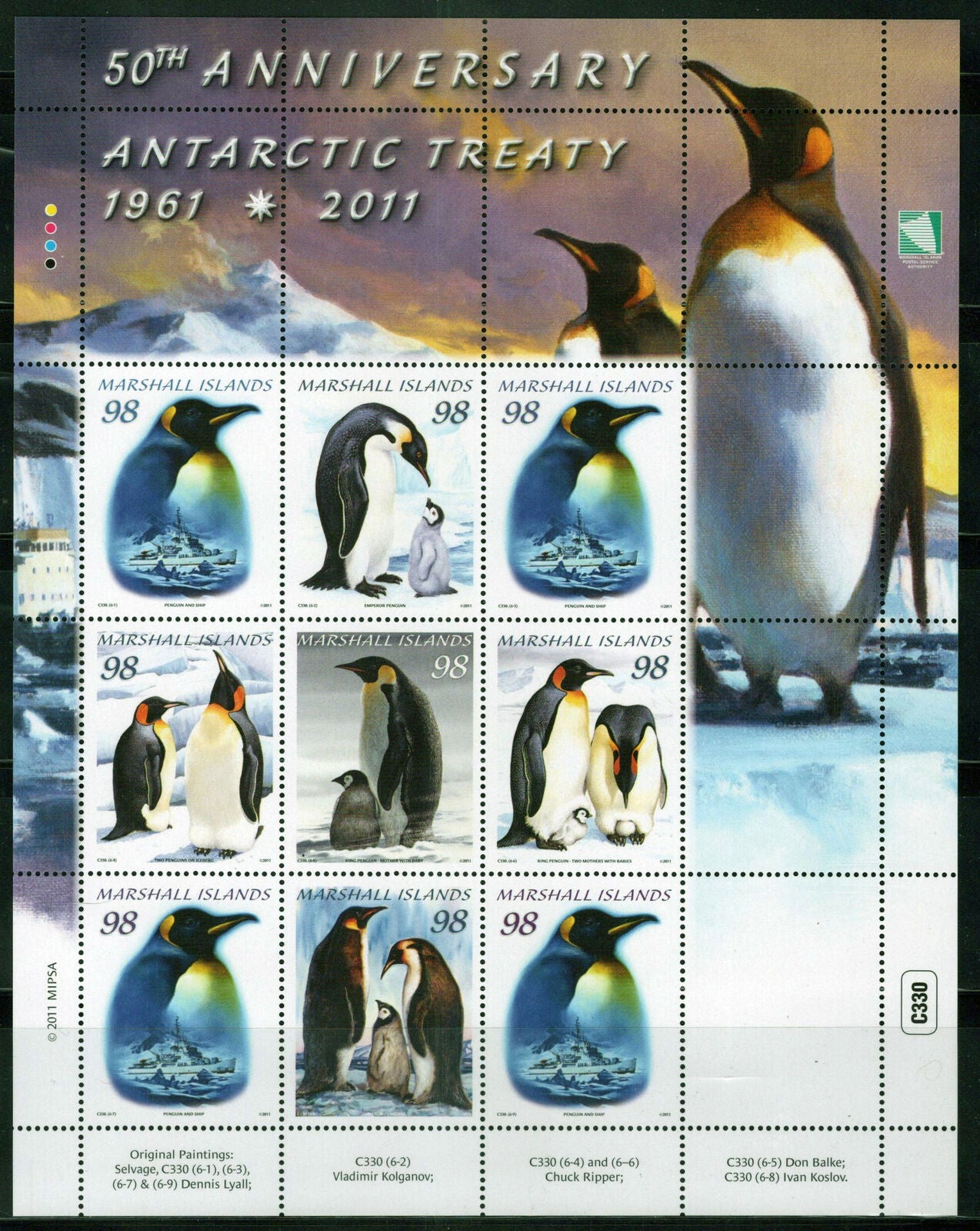 Marshall Islands 993 MNH Birds Penguins Polar Antarctic ZAYIX 092023SL11M