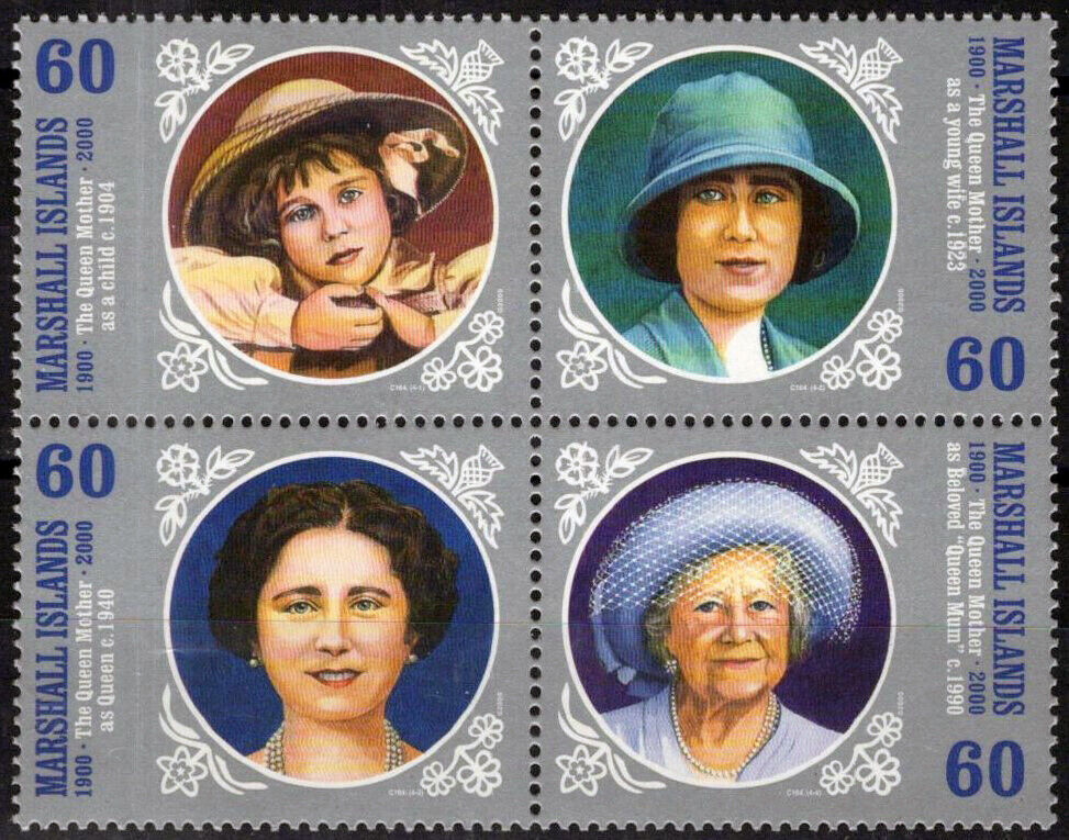 Marshall Islands 750 MNH Queen Mother Birthday 092023S84M