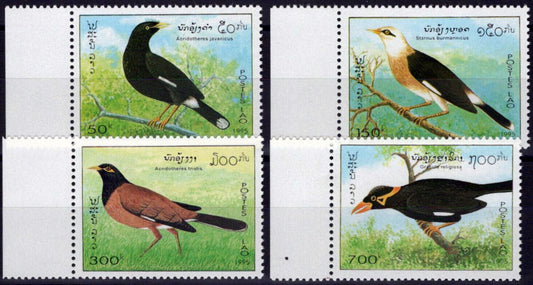 ZAYIX Laos 1213-1216 MNH Birds Nature Animals 100123S51
