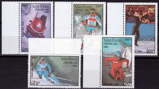ZAYIX Laos 1052-1056 MNH Olympics Sports Games Bobsled Luge 100323S57