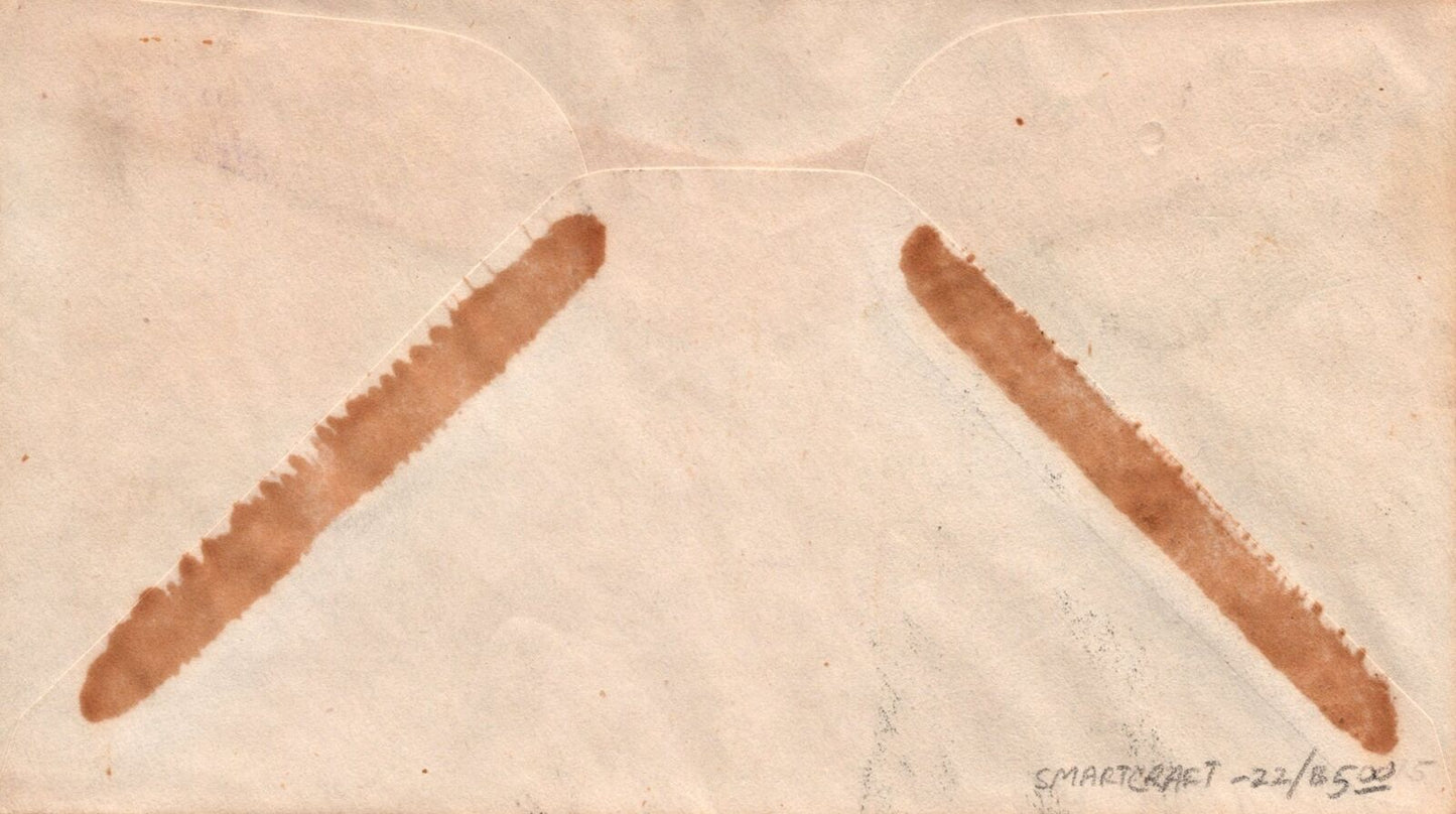 ZAYIX US C37-22 Smartcraft cachet FDC 5c airmail coil pair USFM102023018