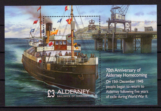 ZAYIX Alderney 539 MNH WWII Ships Military War 101623SM73M