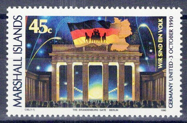 Marshall Islands 382 MNH WWII Germany Reunited post WWII ZAYIX 0124S0031M