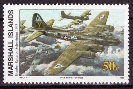 Marshall Islands 471 MNH WWII Bomber Raids on Schweinfurt ZAYIX 01240218M