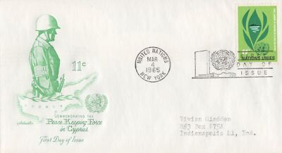 United Nations FDC Cyprus Peacekeeping Artmaster cachet ZAYIX 031823SM118