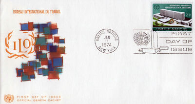United Nations FDC Int'l Labor Office ILO Geneva cachet ZAYIX 031823SM11