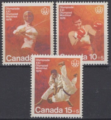Canada B7-B9 MNH Semi-Postal Olympics Sports Fencing Boxing Judo ZAYIX 121722S35