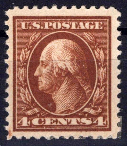 US 503 MH FVF 4c brown Washington Flat Plate ZAYIX 0424MAR0052