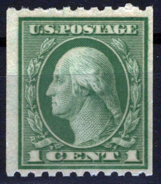 US 486 MNH FVF 1c Washington Rotary Press perf 10 horiz coil ZAYIX 0424MAR0044
