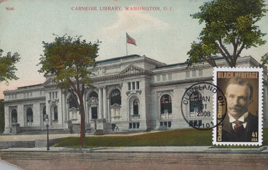 US First Day Cover FDC Maxi Card Carnegie Library Washington DC ZAYIX 0924M0279