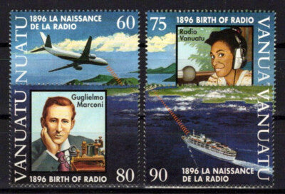 Vanuatu 680-683 MNH Communication Ships Aviation ZAYIX 0624S0137