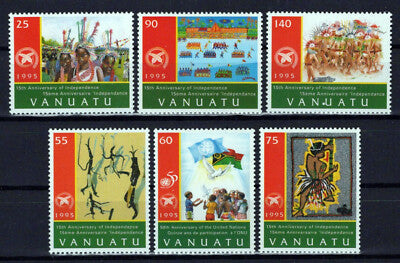 Vanuatu 658-663 MNH Anniversaries Family Society Headpieces ZAYIX 0624S0130