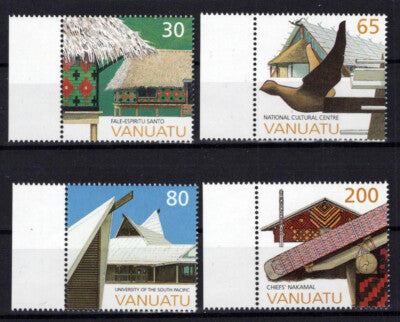 Vanuatu 715-718 MNH Architecture Natl. Cultural Center ZAYIX 0624S0163