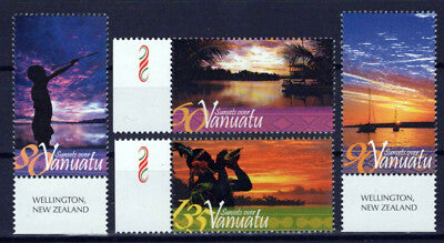 Vanuatu 864-867 MNH Seascapes Sunsets Sailboats Tourism ZAYIX 0624S0201M