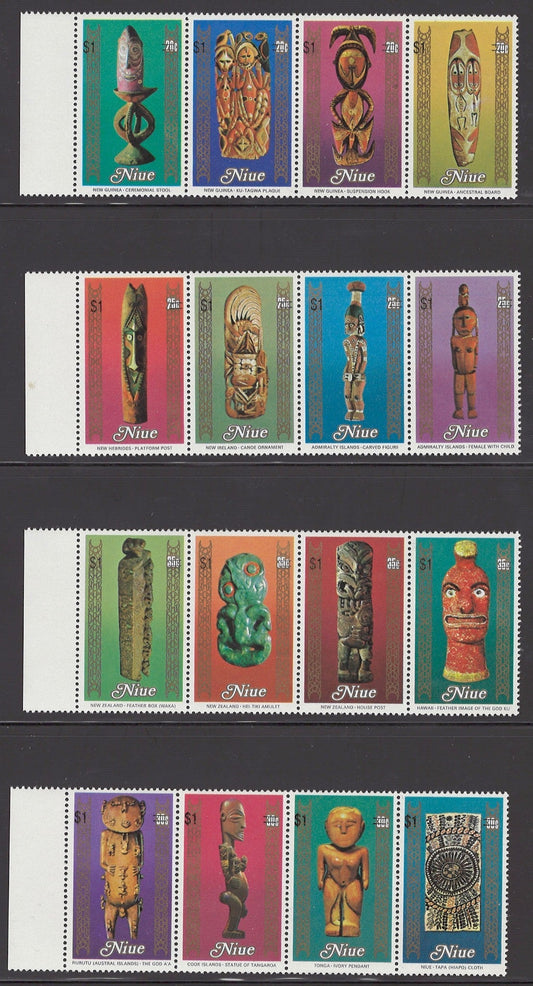Niue 626-629 MNH South Pacific Arts Festival surcharged Zayix Stamps 0225M0021