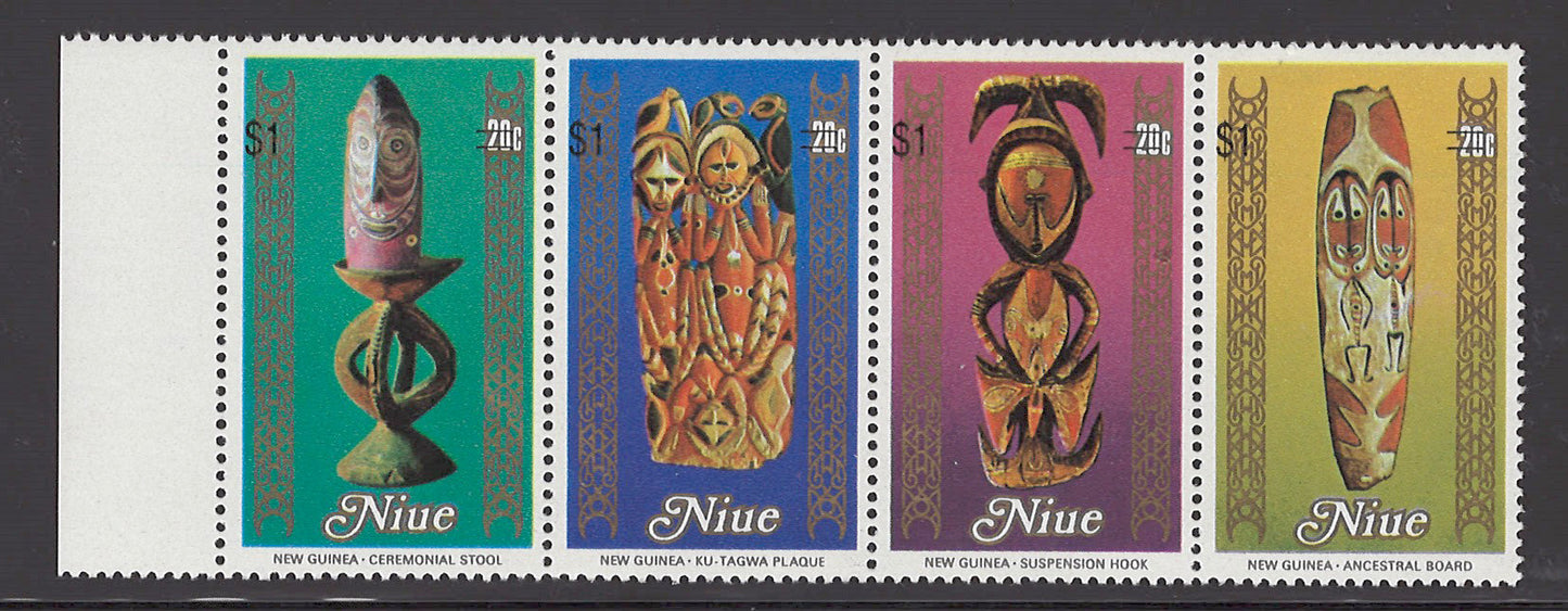 Niue 626-629 MNH South Pacific Arts Festival surcharged Zayix Stamps 0225M0021