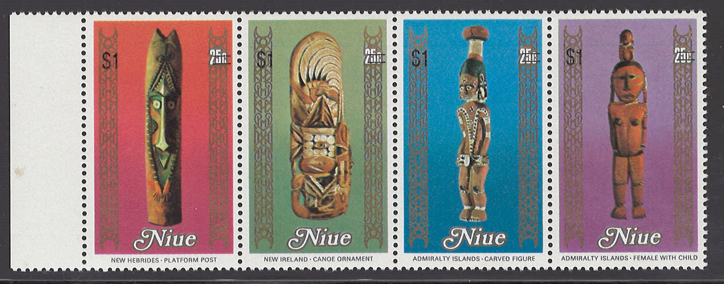 Niue 626-629 MNH South Pacific Arts Festival surcharged Zayix Stamps 0225M0021