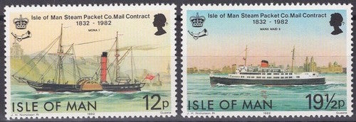 Isle of Man 219-220 MNH Steam Packet Co. Mail Contract, Ships ZAYIX 041322SM44M