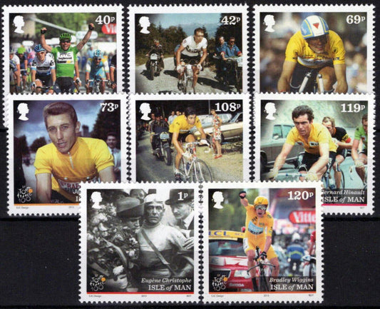Isle of Man 1581-1588 MNH Cycling Sports Tour de France Races 033023S91