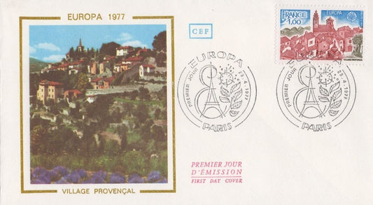 France First Day Cover FDC 1534 Europa CEPT Provincial Village ZAYIX 032323SM17