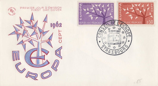 France 1045-1046 FDC Marque Depose Cachet Europa CEPT ZAYIX 032323SM34