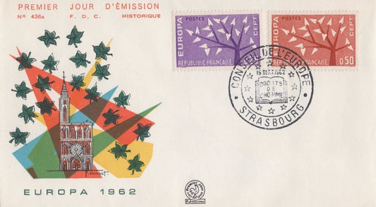 France 1045-1046 FDC PJ Marque Depose Cachet Europa CEPT ZAYIX 032323SM35