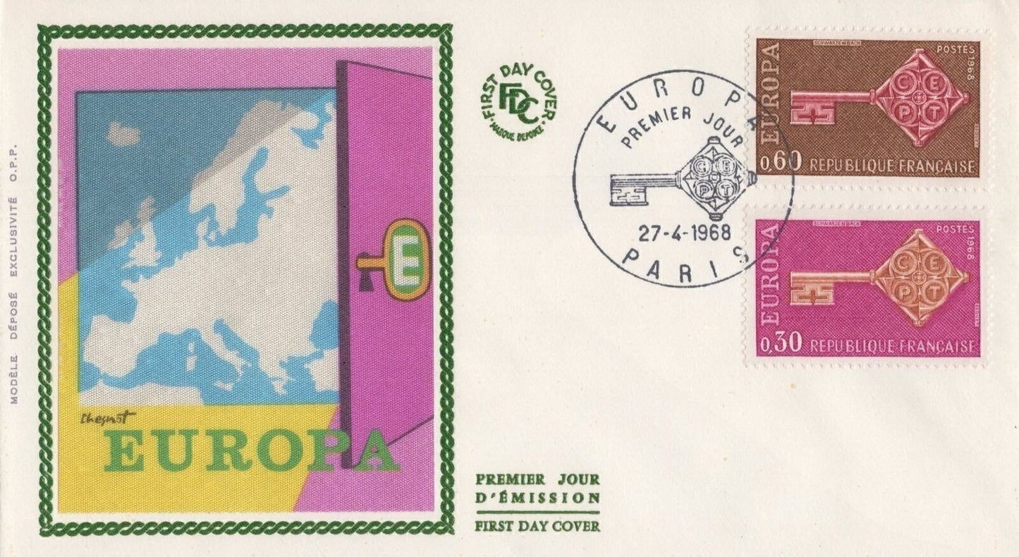 France 1209-1210 Modele Depose Exclusivite OPP FDC Europa CEPT ZAYIX 032323SM39