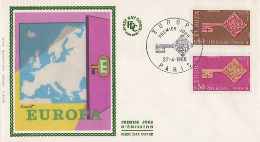 France 1209-1210 Modele Depose Exclusivite OPP FDC Europa CEPT ZAYIX 032323SM39