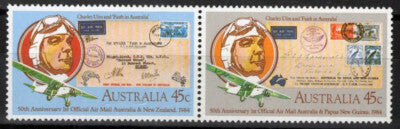 Australia 891a MNH Pair Aviation Official Air Mail Service ZAYIX 090522S105