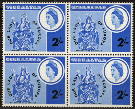 Gibraltar 182 MNH Block Statue Madonna Our Lady of Europa 042523S52