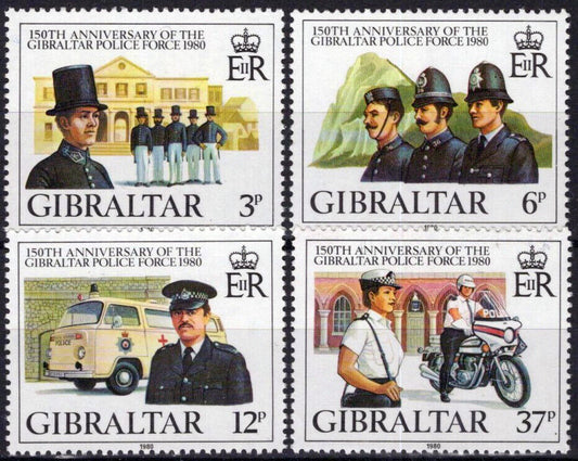 Gibraltar 386-389 MNH Police Force 042523S84M