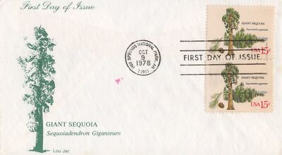 US 1764 American Trees Giant Sequoia Lou Jac FDC ZAYIX 031923SM117